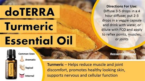 Genius Doterra Turmeric Essential Oil Uses Youtube