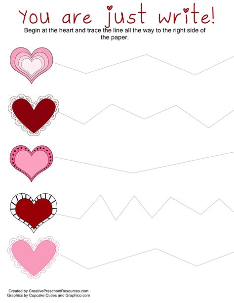 Heart Tracing Worksheets For Preschool Printable Letter K Tracing