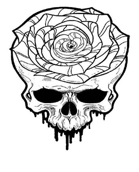 Free Black And White Skull Tattoo Designs Download Free Black And
