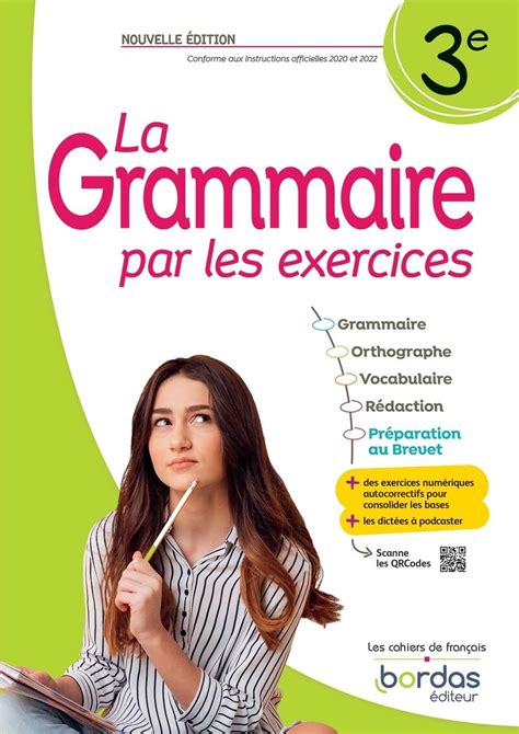 La Grammaire Par Les Exercices E Cahier D Exercices Ed