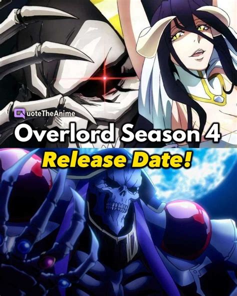 overlord season 4 release date 2022 confirmed release date season 4 seasons