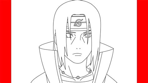 How To Draw Itachi Face