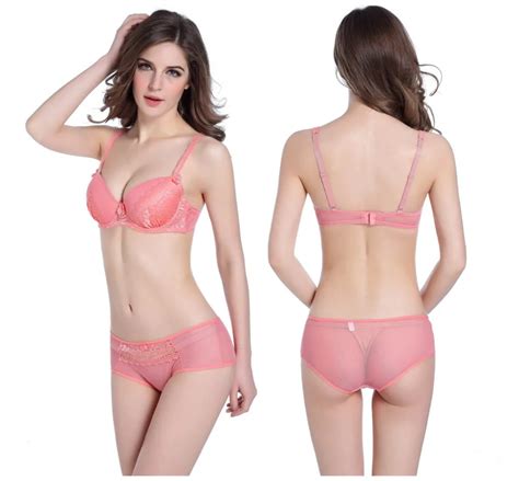 New Arrival Sexy Lace Bra Set B Cups Lingerie Push Up Sexy Bra Panty Set Underwear Gathering