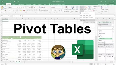 Advanced Excel Creating Pivot Tables In Excel Youtuberandom