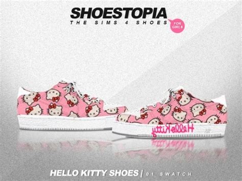Hello Kitty Shoes The Sims 4 Download Simsdomination Sims 4
