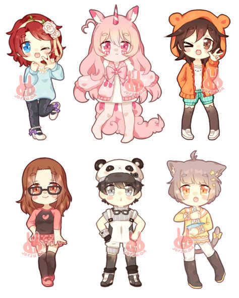Doodle Chibi Coms 3 By Jorsu On Deviantart Drawing Anime Clothes