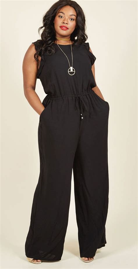 One Step To Winsome Jumpsuit In Black In Xxs Plus Size Jumpsuit Plus Size Business Attire