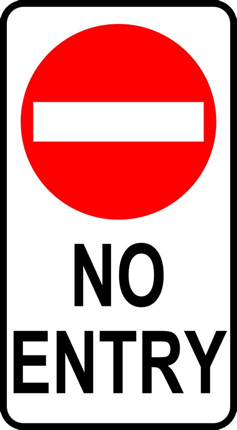 Sign No Entry Svg Clipart Best Clipart Best