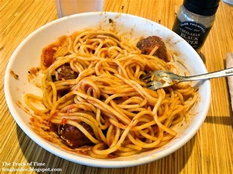 Noodles And Company Spaghetti And Meatballs The Track Of Time
