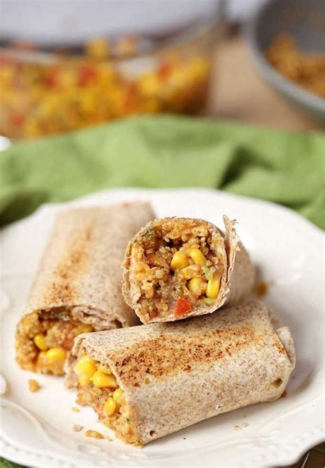 Try a cup of greek nonfat yogurt for an extra protein boost over . How to Make Veggie Quinoa Burritos Breakfast Recipe ...