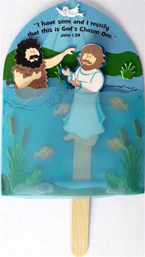 Petersham Bible Book And Tract Depot Baptism Of Jesus Craft Kit