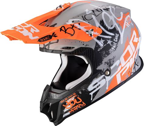 Protect yourself with scorpion helmets! Scorpion VX-16 Air ORATIO Motocross Helm | Integralhelme ...