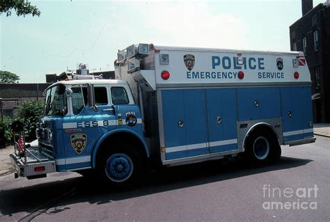 Nypd Emergency Service Truck Eight Photograph By Steven Spak Pixels
