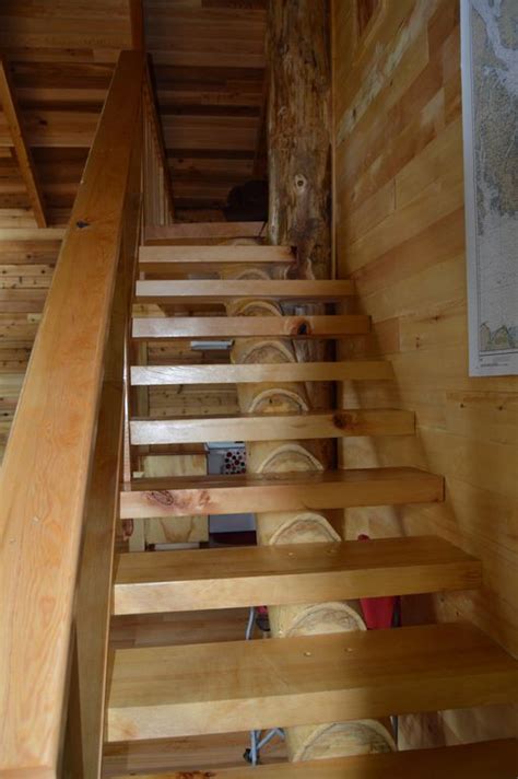 Kingfisher Cabin Loft Stairs Bare Boat Alaska