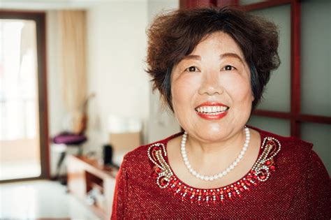 Portrait Of Chinese Mature Woman Stock Photo Download Image Now Istock