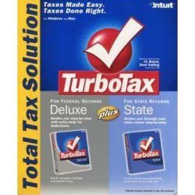 TurboTax Deluxe 2004 Federal With State Win Mac Turbo Tax