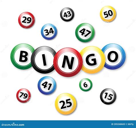 Bingo Balls On White Background Vector Illustration Stock Vector