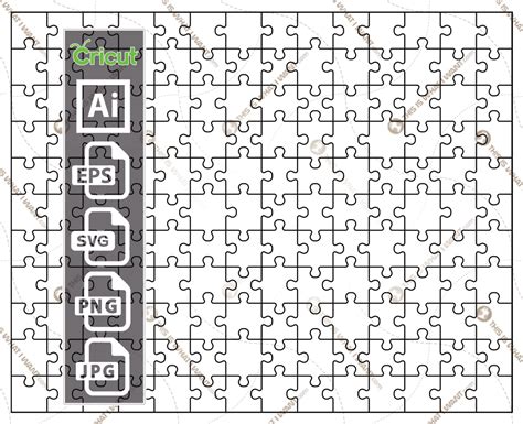 Jigsaw Puzzle For Custom Diy Creation 165 Piece Vector Hi Quality