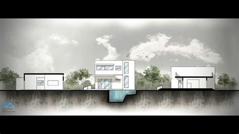 Architectural Section Rendering Timelapse Photoshop Youtube