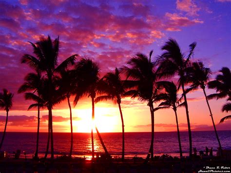 Sunset At Maui Hawaii Wallpaper