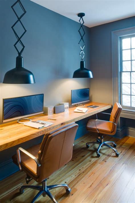 Blue Contemporary Home Office Hgtv