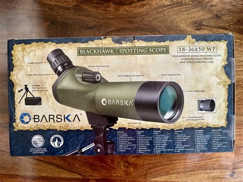 New Barska Blackhawk 18 36x50 Waterproof Angled Spotting Scope Ad10348