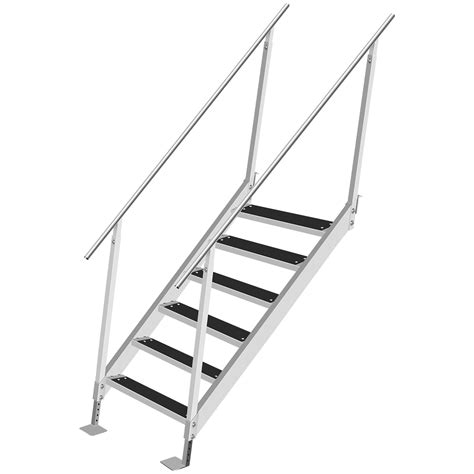 Vevor Dock Ladder With Rubber Mat Dock Steps 30 39 Adjustable Height