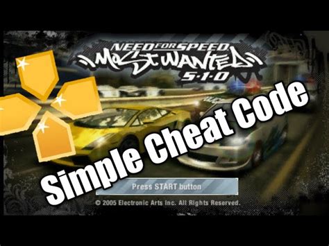 Ways To Need For Speed Most Wanted Ppsspp Cheat Gorund