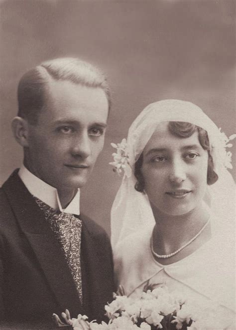 Many couples pay for their own wedding themselves. Vintage Photograph ~+~+ Elegant Couple on their Wedding ...