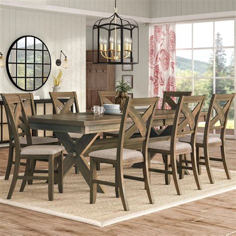 Solid Birch Dining Room Set Coyer 7 Piece Solid Wood Dining Set