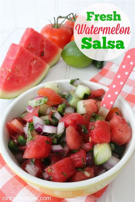 Fresh Watermelon Salsa Recipe Great For Summer Use Up The Left Over