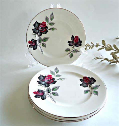 4 Royal Albert Bread And Butter Plates Masquerade Side Plate Etsy Canada Royal Albert Tea Cup