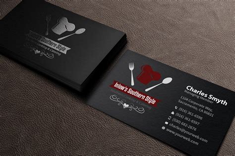 Restaurant Business Cards Top 27 Restaurant Business Card Designs