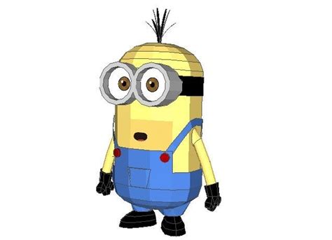 Despicable Me Sir Kevin Minion Papercraft Free Template Download