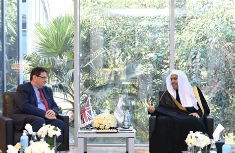 His Excellency Dr Mohammad Alissa Met With The Ambassador Of The United Kingdom To The Kingdom