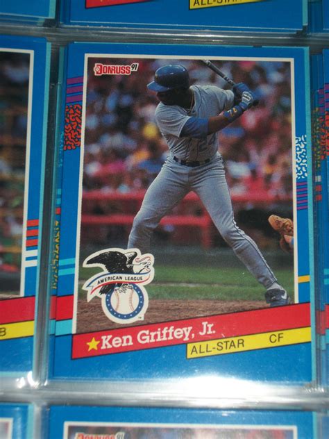 Rookie card depends on a variety of factors including card grade and style. Ken Griffey jr 91 Donruss American League All-Star baseball card