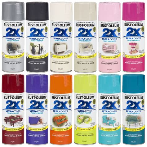 Rustoleum Spray Paint Color Chart