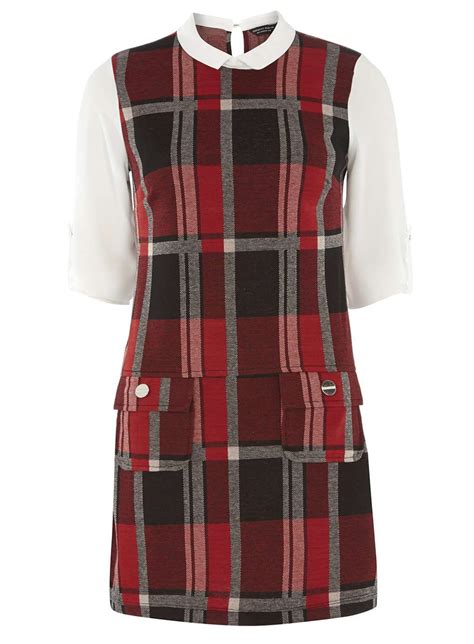 Red Check 2in1 Pinny Dress View All New In New In Pinny Dress