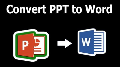 How To Convert Ppt Slide To Word File In Microsoft Powerpoint Document