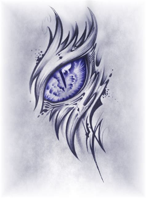 Dragon Eye Tattoo Design