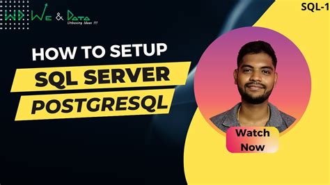 How To Setup Sql Server Postgresql Pgadmin Tamil