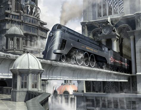 Steampunk Train Concept Art