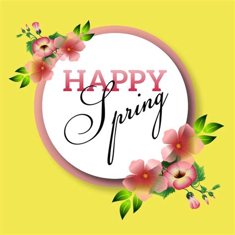 Spring Happy Spring Template Postermywall