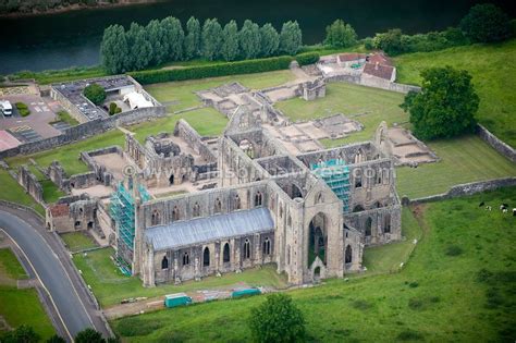 Aerial View Tintern Abbey Wales Jason Hawkes Aerial View England