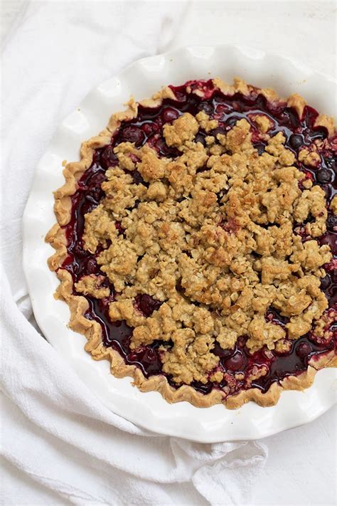 Triple Berry Crumble Pie Gluten Free And Vegan Friendly Recipe Pie