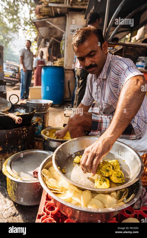 Street Food Stall Mumbai India Stock Photo Alamy