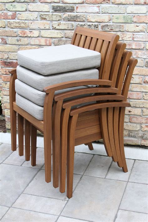 Shop with afterpay on eligible items. Eucalyptus Deluxe Stacking Arm Chair with Olefin Cushion, 4pk.