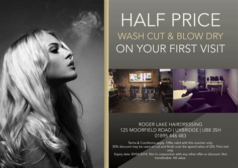 Hair Salon Flyer Offering Discounts Hair Salon Marketing Salon Promotions Salon Advertising