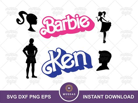 Ken Barbie Cartoon Svg Ken Svg Ken Png Clipart Cut File Layered By