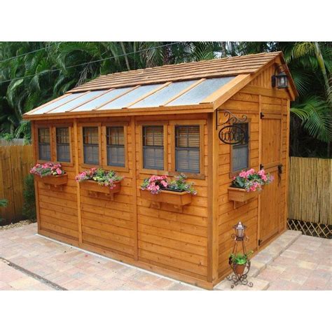 Outdoor Living Today Sunshed 9 Ft W X 12 Ft D Solid Wood Storage Shed
